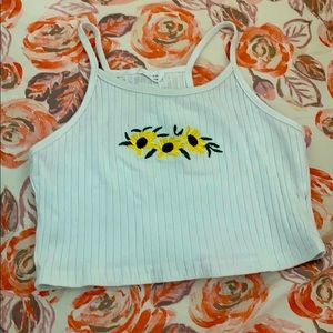 Cute white crop top